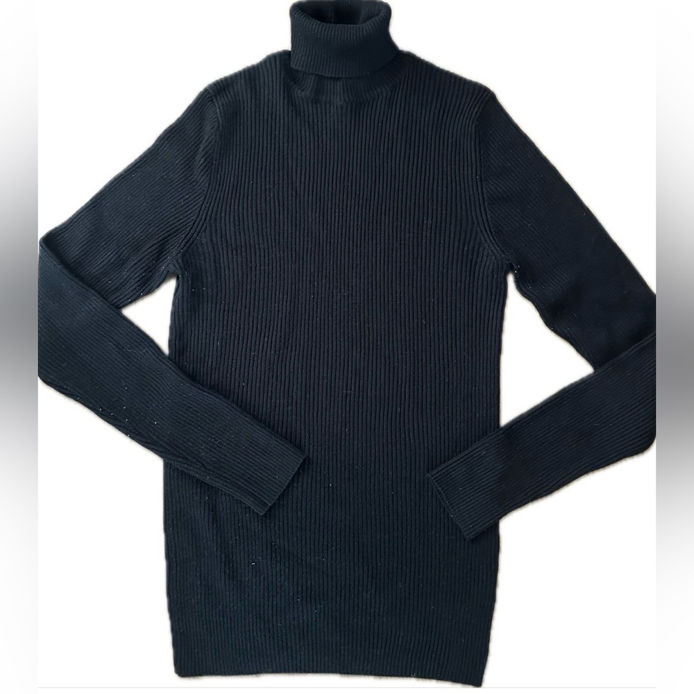 🌻ASOS Black Ribbed Knit Turtleneck Sweater